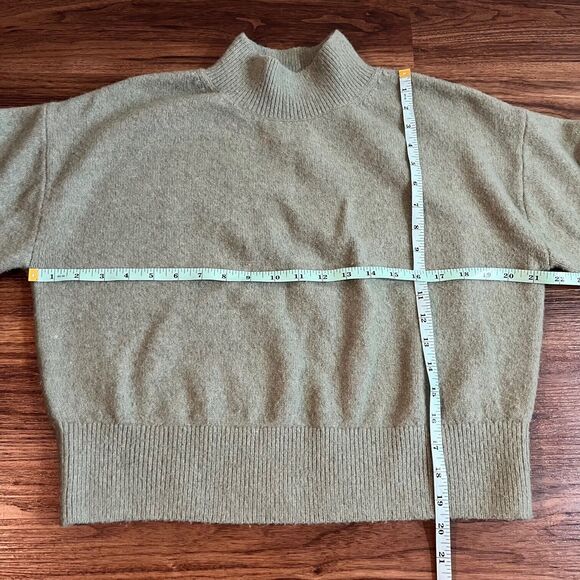 & Other Stories Atelier Los Angeles Mock Neck Long Sleeve Sweater Womens S Green - Picture 3 of 6